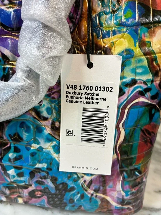 Brahmin Euphoria Melbourne Multicolor Duxbury Bag - NWT & Dustbag 🔥 🔥 🔥 - Picture 9 of 10